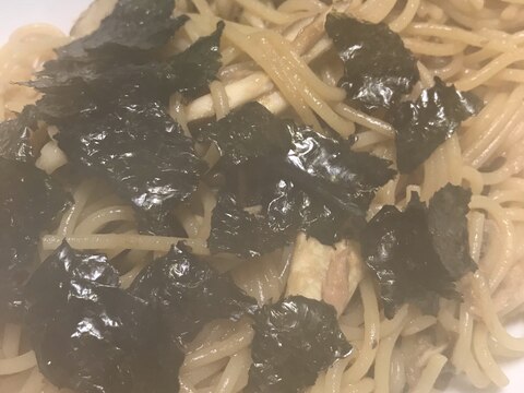 塩昆布とツナのスパゲッティ